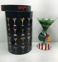 Lolita martini glass Tipsy Christmas Rare Retired Gift - £61.52 GBP