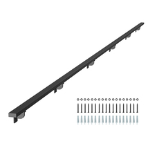 VEVOR15FT Wall Mount Stair Handrail Black Aluminum 250LBS Square Tube Lo... - $67.99
