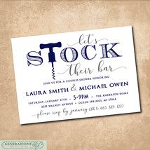 Stock the Bar Invitation printable/Digital File/Stock the Bar Party, Shower - £11.95 GBP