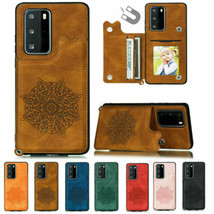 For Huawei P30 P40 Pro Y7A Y9A Mate 30 40 Pro Flip Leather Wallet back C... - $45.04
