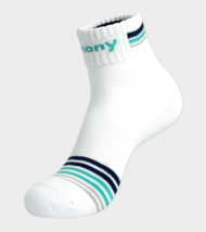 Kimony Men’s Mid Crew Sports Socks 5 Pairs White NWT KSSN501-M2 - $27.90
