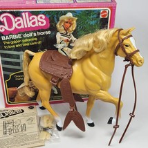 Vintage 1980 Mattel Barbie Dallas # 3312 Palamino Brown / Tan Horse Original Box - £89.32 GBP