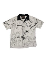 Vintage Naruto 2002 AOP Hypland Mens button Shirt Large S by Masashi Kis... - £26.08 GBP