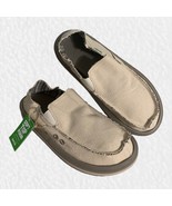 Mens Sanuk Vagabond ST Hemp Slip On Loafers Shoes Sz 8 Beige Natural Veg... - £35.27 GBP