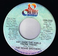 Keane Brothers Amy Show World You&#39;re There 45 rpm Wanna Get Back On The Floor - $4.94