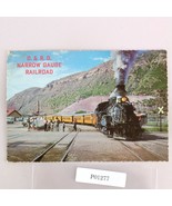 D&amp;RG Narrow Gauge Railroad Colorado 1970s 4x6 Deckle Edge Postcard 1972 - $9.89