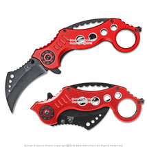 7.5&quot; Tactical Karambit Spring Assisted Folding Rip Knife W/ Glass Breake... - $9.88