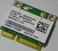 New OEM Sony 145866611 BCM943142HM 802.11n Wireless BT PCIe Half T77H456.00 - $28.99