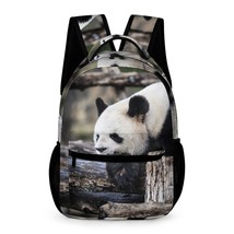 Mondxflaur Panda Backpacks for School Kids Teen Lightweight 16.2inch - £27.96 GBP