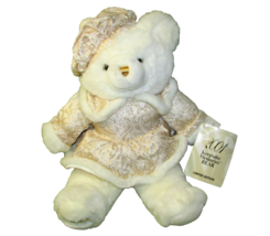 DAN DEE SNOWFLAKE TEDDY LTD EDITION GOLD WHITE 2001 PLUSH 19&quot; GIRL WITH ... - £12.38 GBP