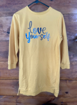 Wonder Nation Girls Love Yourself Graphic Sweatshirt Dress Long Sleeve X... - $9.41