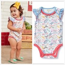 Matilda Jane No Baggage Travel Theme Print Bodysuit 0-3 Months - €12,45 EUR
