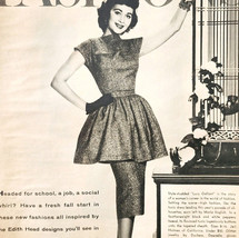1955 Marla English Lucy Gallant Advertisement Fashion Edith Head Vintage... - $375.23 MXN