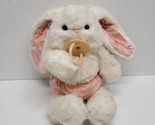 Vintage Baby White Bunny Plush Pink Diaper Ears And Feet &amp; Pacifier - Ea... - $54.64