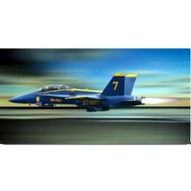 blue angels jet fighter navy military photo license plate made in usa - £24.05 GBP