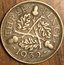 1932 Uk Gb Great Britain Silver Threepence Coin - £1.88 GBP