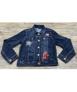 Wonder Nation Jean Jacket With Patches &amp; Embroidery Girls Size Large (10... - £9.28 GBP