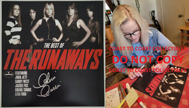 Cherie Currie signed The Best of The Runaways 12x12 album photo COA exac... - £142.25 GBP