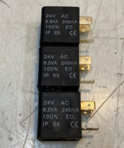 3 Quantity of CFA Solenoid Coil Valves IP-65 24V AC 6.5VA 245mA 100% ED ... - €26,29 EUR