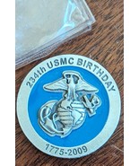 234th USMC Birthday 1775-2009 First Combat Batalion Engineer Challenge Coin - £18.92 GBP