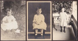Lovely Little Ladies (3) RPPC 1920s Photo Postcards of Young Pretty Girls  - $12.25