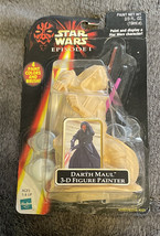 New 1998 Star Wars Darth Maul 3-D Figure W/ Lightsaber, Paint And Brush - £19.98 GBP