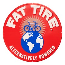 New Belgium Fat Tire Stamped Steel Oversized Sign - £36.32 GBP