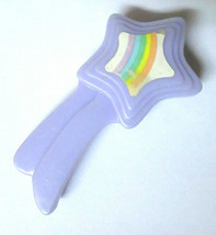 Vtg My Little Pony Accessory Purple Star Brush Euc Rainbow Decal G1 Lavender - £4.71 GBP
