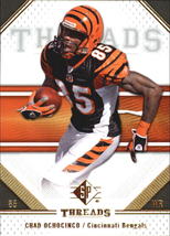  2009 SP Threads #17 Chad Ochocinco - Cincinnati Bengals Football Card {NM-MT} - £0.79 GBP