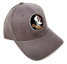 Florida State University Fsu Seminoles Logo Grey Adjustable Curved Bill Hat Cap - £9.63 GBP