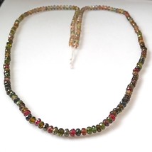 Multi Tourmaline , 75.60 Cttw. , Handmade Necklace , Colour Gradient Tourmaline  - £74.71 GBP