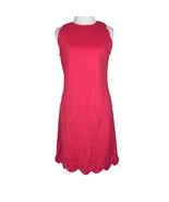 Pink Sleeveless Scalloped Hem Dress By Sara Campbell XS Made In USA - $519.47 MXN