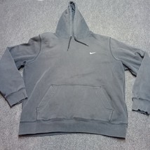 Nike Hoodie Adult XL Black Pullover Fleece Sweater Swoosh Streetwear Fad... - £21.76 GBP