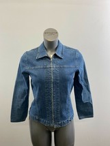 FDJ French Dressing Women&#39;s Full Zip Denim Jacket Size Small Cotton Blend   - £10.81 GBP