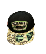 NWT New Seattle Seahawks New Era 59Fifty Salute To Service Size 7 3/8 Fi... - £21.77 GBP
