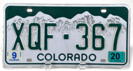 Colorado License Plate - 2000's - Green White Mountain - XQF-367 - 9/20 ... - $8.24