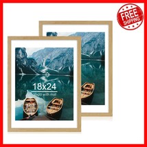 Chic &amp; Safe 18x24 Picture Frame Set - Natural Wood, Perfect for Any Occa... - $1,462.78 MXN