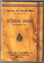 WW2 Canadian Legion Courses For Service Men Mechanical Drawing 4 Seconda... - £5.38 GBP