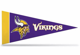 Minnesota Vikings NFL Felt Mini Pennant 4&quot; x 9&quot; Banner Flag Souvenir NEW - £2.86 GBP