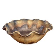 Pigeon River Pottery Handmade Small Decorative Drip Glazed Bowl Signed - £39.56 GBP