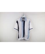 Vtg 90s Streetwear Mens Medium Ribbed Striped Color Block Pullover Polo ... - $912.21 MXN
