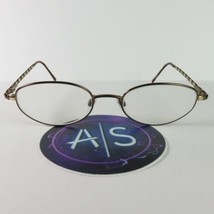 TURA MOD.611 Eyeglasses Frame Italy Petite 49-19-130 Brown Slim Oval gla... - $35.94
