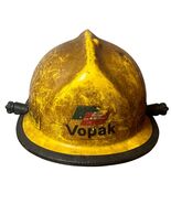 Vintage Cairns & Brothers Firefighter Helmet Metro Yellow Vopak Industrial 1992 - $196.00