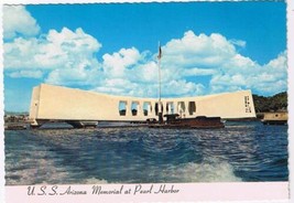 Postcard USS Arizona Memorial At Pearl Harbor Hawaii  - £2.32 GBP