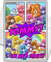 CARE BEARS Personalised Birthday Card - Large A5 - Care Bears Birthday Card - £3.20 GBP