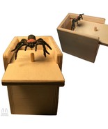 SPIDER ATTACK Practical Joke Scare Box Prank Fun Gag Party Gift Handmade... - $39.99