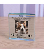 Dog Memorial We Love You Personalised Photo Engraved Glass Block Paperwe... - £11.97 GBP