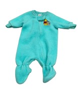 Vintage Sears Winnie The Pooh Baby Footed One Piece Pajamas NB Size Blue... - $19.20