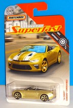 Matchbox SuperFast 50th Target CHASE Gold 2/6 &#39;16 Chevy Camaro Convertible - £4.69 GBP