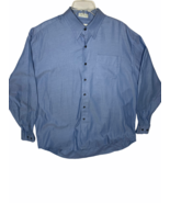 Cutter &amp; Buck Mens Button Down Collared Shirt Long Sleeves  XL BLUE - £13.96 GBP
